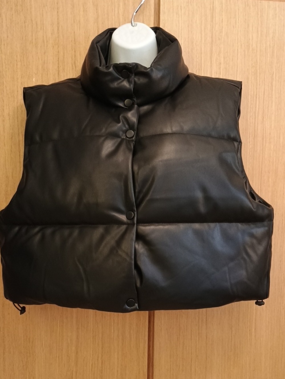 NWOT Simply Southern SZ XL  Black Puffer Vest with High Collar